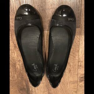 Coach Black Flats